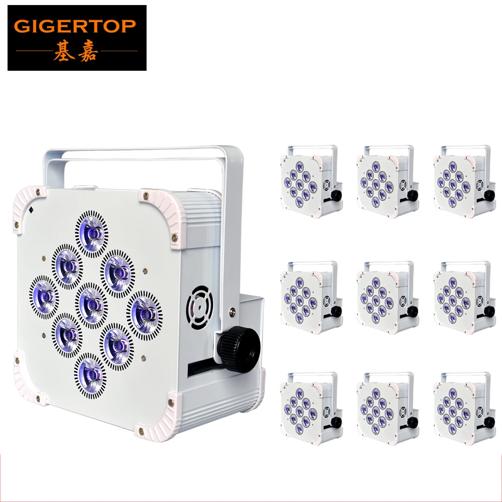TIPTOP 10 блок TP B07 большой ЖК экран 9x18W беспроводной Led Par свет 13200MAH литий