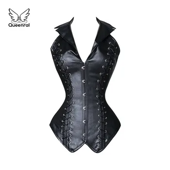 

Waist Trainer Corsets Leather Steampunk Corselet Gothic Clothing Waist Trainer Lingerie Slimming Party Corsets And Bustiers