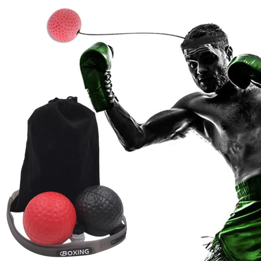 

2018 New Arrival Fight Ball With Head Band For Reflex Speed Training Boxing Punch Exercise Set Hot Sale