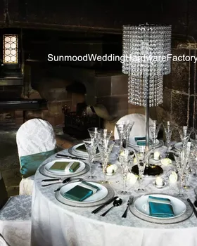 

Floor standing crystal candelabra wedding centerpieces for table