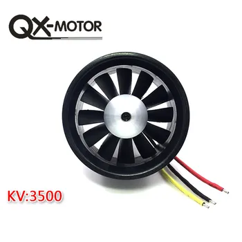 

QX 64mm EDF with 12 Ducted Fan Jet 3S-4S Motor QF2822 3500KV/ 4300KV Brushless Motor for RC Airplane F22131/2