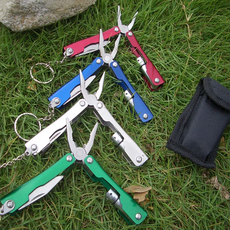 

portable folding pocket Multi function plier with light,Camping Survival Tools