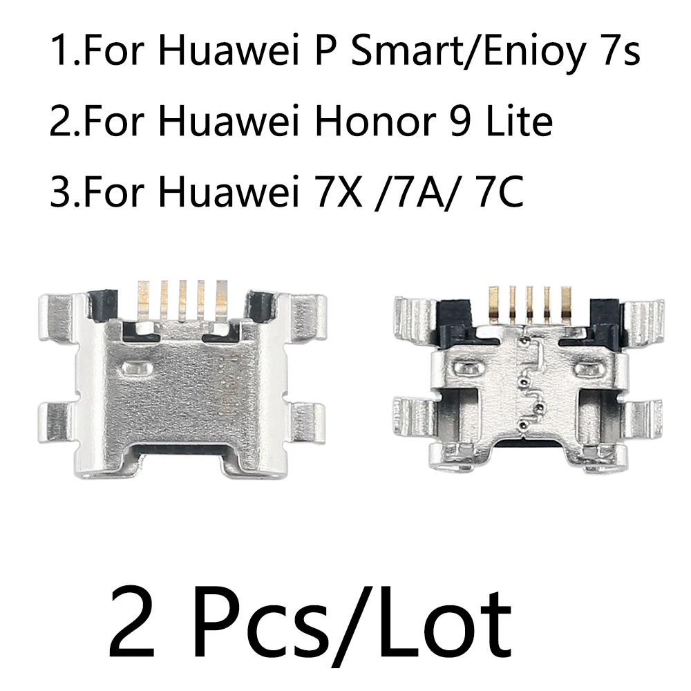 

For Huawei P Smart Honor 9 Lite 7X 7A 7C Micro USB Charging Port Charger For Huawei Enjoy 7S Dock Socket Jack Connector Port