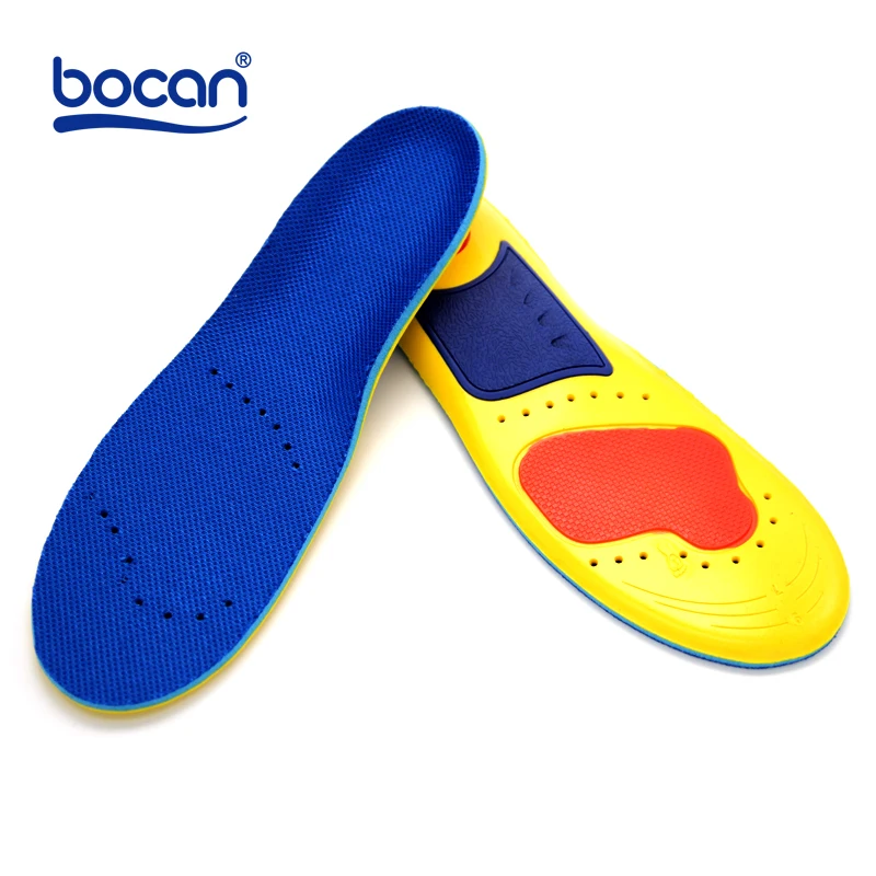 Memory foam insoles shock absorption orthopedic pad for running sporting foot pain relieve insoles for men