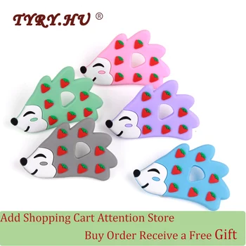 

TYRY.HU Free BPA 1pc Animal Teether Cartoon Food Grade Baby Silicone Teething Toys For Mother DIY Pacifier Chain Childen's goods