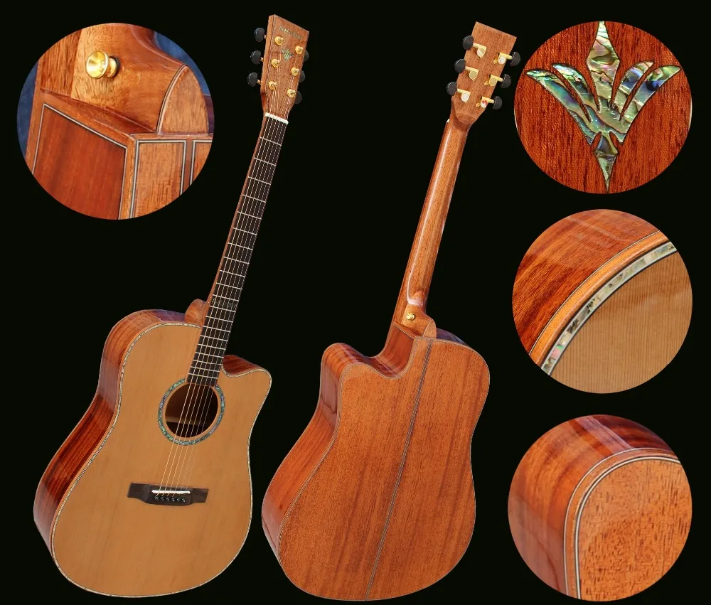 

full solid wood perform ELECTRO acoustic guitar