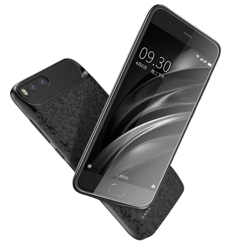 

5500mAh Portable battery case Power Bank Charging Cover for Xiaomi mi6 External charger case wireless backup power case