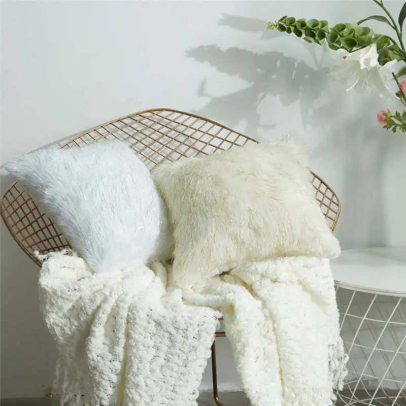 Простые Модные плюшевые наволочки диван для кафе Чехлы для подушек домашние нетоксичные модные камуфляжные впитывающие пот подушки искусственный 19APR29