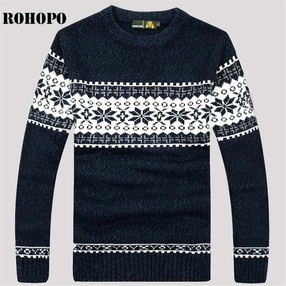 

AFS JEEP 2017 Winter Man's Brand O-neck Pullover Sweater,Patchwork Flowers Full Sleeve Loose Cargo motocicleta knitted sweaters