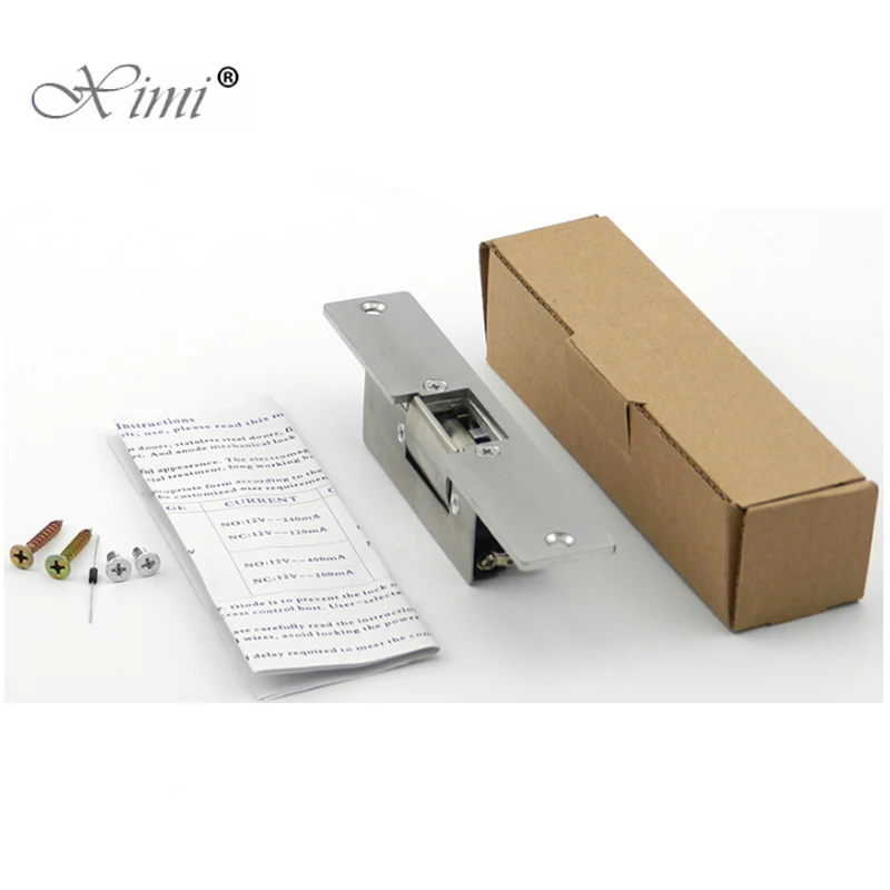 Electric Strike Lock Narrow Type Electric Door Lock for Home Office Wood Metal Door NO Mode Fail Secure DC 12V Access control smart door lock smart lock electronic lock fingerprint door lock smart cylinder lock fingerprint cylinder lock