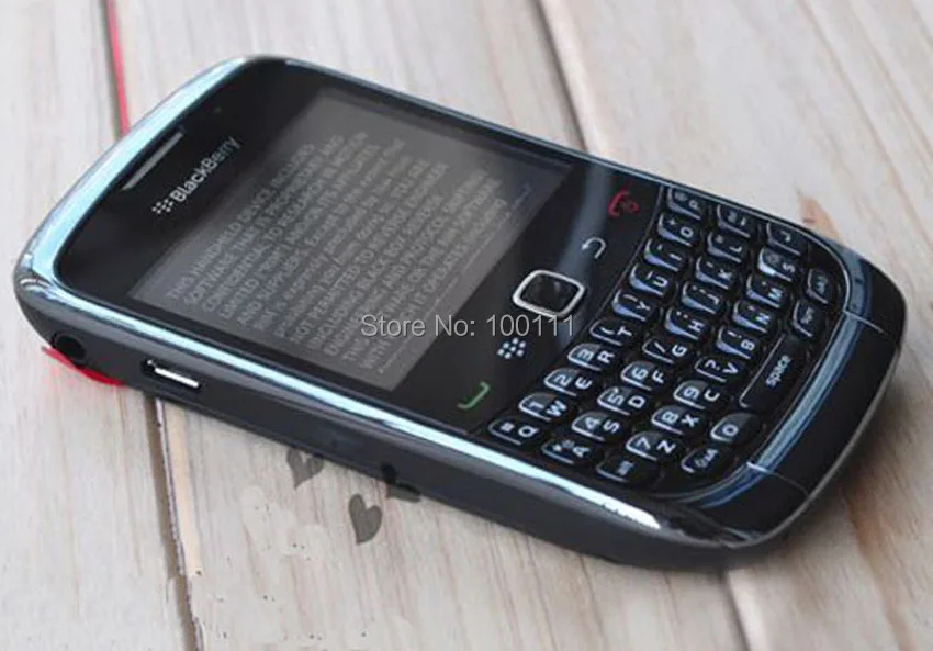 Blackberry Curve 9300 телефон с QWERTY клавиатурой 2MP камера Черный