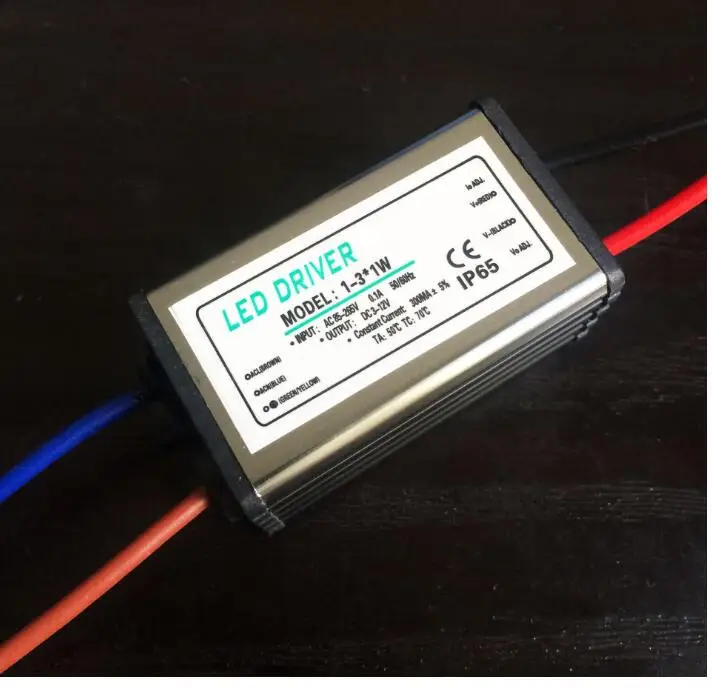 10 шт./лот ip65-ip66 3*1 Вт адаптер электронного светодиодного драйвера внешний