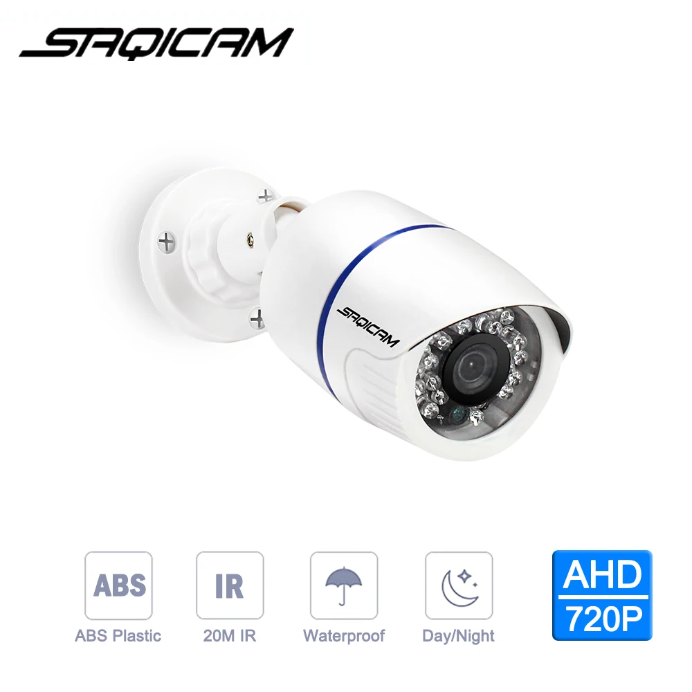 Saqicam 4CH CCTV камера система 720P 1080N CCTV DVR 2 шт. 1200TVL IR Водонепроницаемая наружная камера безопасности домашний комплект видеонаблюдения