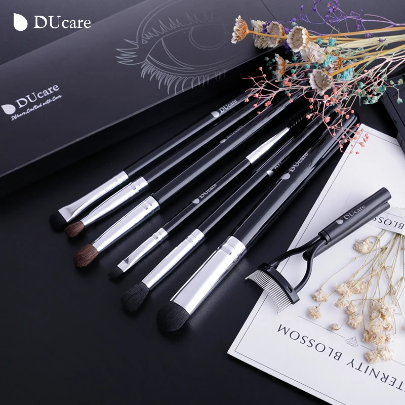 Набор кистей для макияжа DUcare 7 шт. набор теней складные расчески ресниц