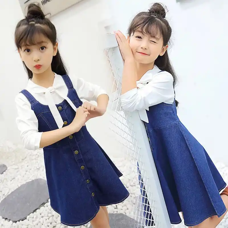 denim dress with t shirt