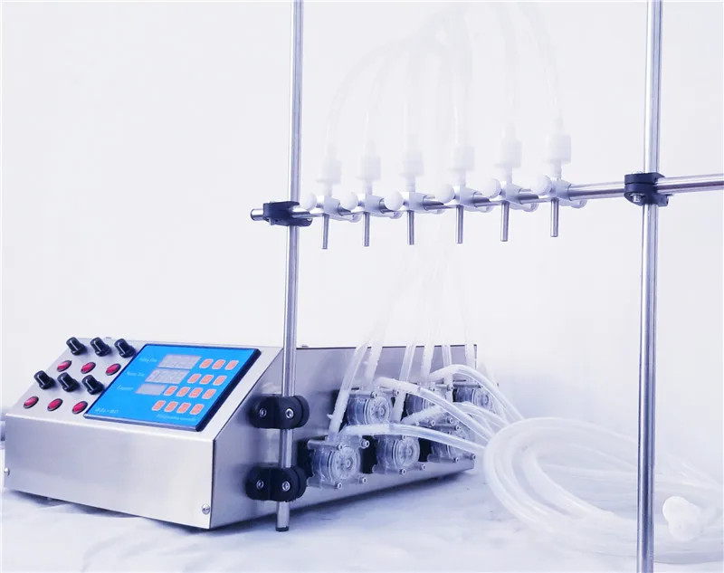 Перистальтический насос розлива воды 1-700 мл/мин. с 6 головками жидкий наполнитель для кислот, растворителей, духи, электронная сигарета