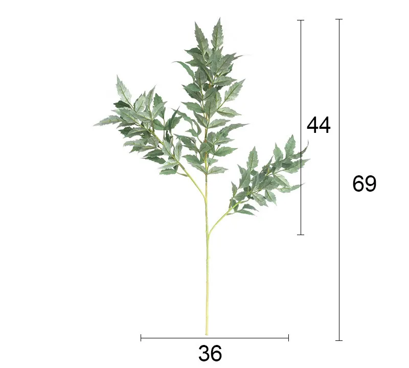 Искусственный цветок зеленый Растительный лист Сделай Сам свадебный домашний стол садовый цветочный композиция Рождественский Декор растения Настенные листья эвкалипта - Цвет: A