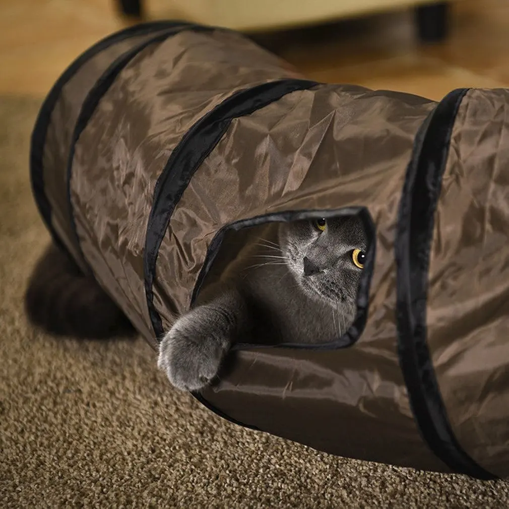 Товары для домашних животных игровой туннель для кошки S Форма Складной животных туннельные игрушки складной Кот туннель кошка игрушка