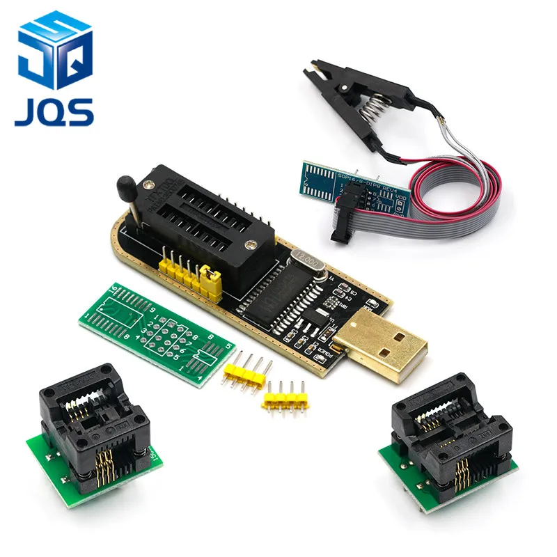 CH341A 24 25 серии EEPROM флэш-память биос USB программист модуль+ SOIC8 SOP8 тестовый зажим для EEPROM 93CXX/25CXX/24CXX