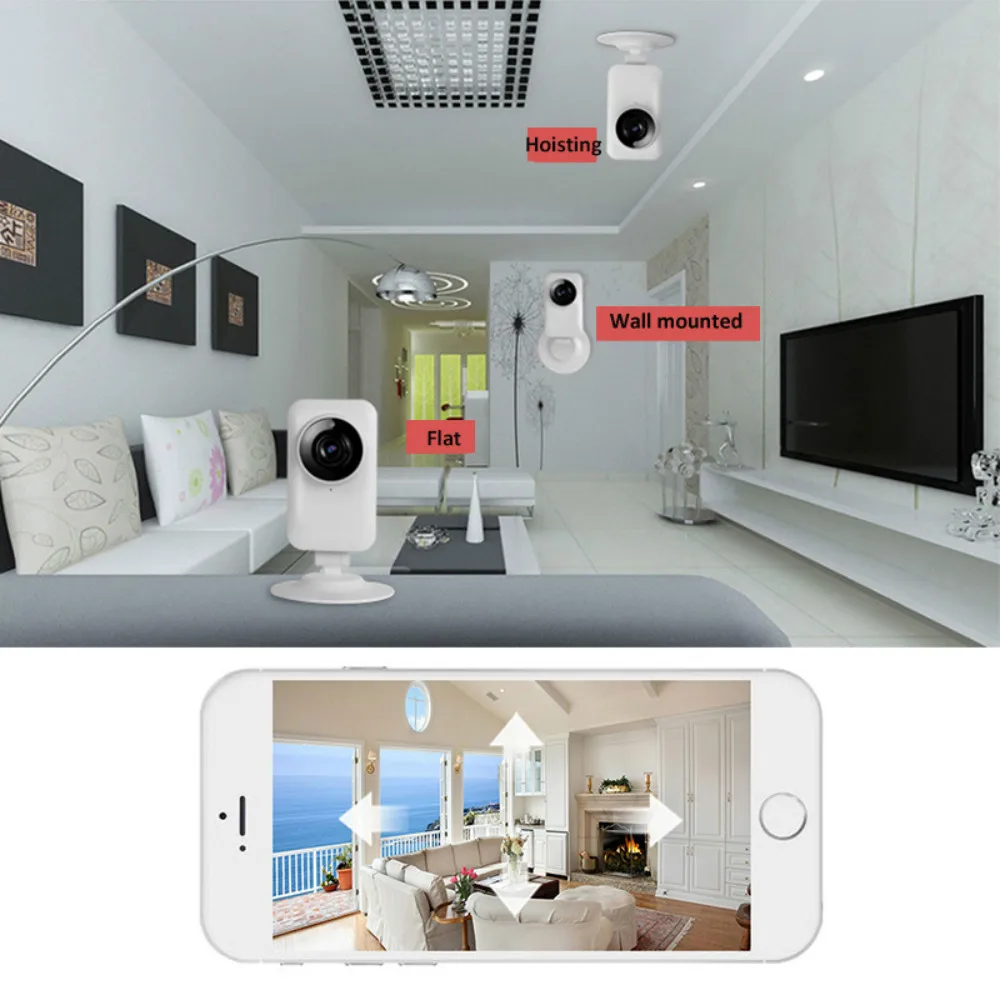 Беспроводная Цифровая видеоняня HD 720P Мини Wi Fi беспроводная сеть P2P безопасность