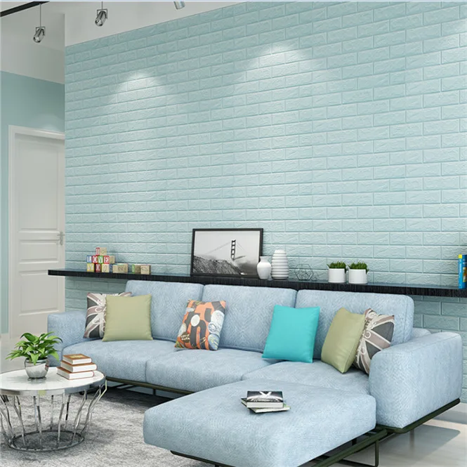 الحديثة 3D الطوب جدار ملصقات PE رغوة خلفيات الحجر فيني ملصقات ل غرفة المعيشة غرفة نوم الاطفال DIY تغطي الجدار ديكور