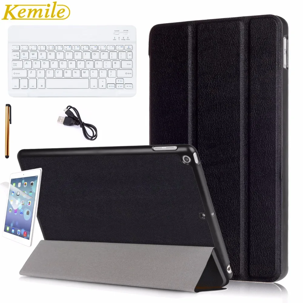 Чехол Kemile для нового iPad 2017 9 7 дюйма ультратонкий умный чехол складная подставка с