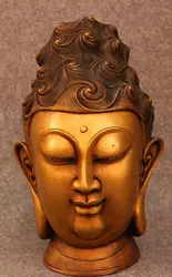 005726 14 "Китайский Бронзовый Свинка Кван-инь Гуань Инь Богиня Тибет Будда Бисера Статуя Набор