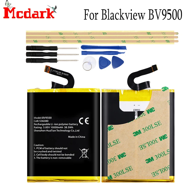

For Blackview BV9500 Battery Replacement High Quality Large Capacity 10000mAh Back Up Bateria For Blackview BV9500 Smart Phone