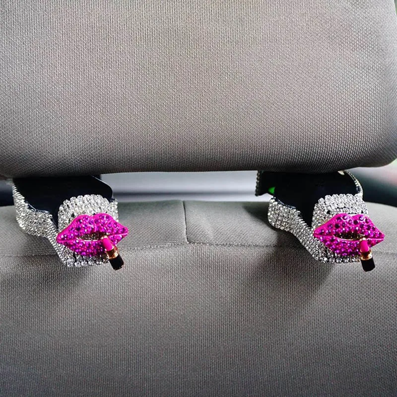 2pcs-Diamond-Red-lips-Car-Seat-Back-Hooks-Bags-Hanger-Holder-Organizer-Automobiles-Headrest-Mount-Storage-Hooks-Clips-3