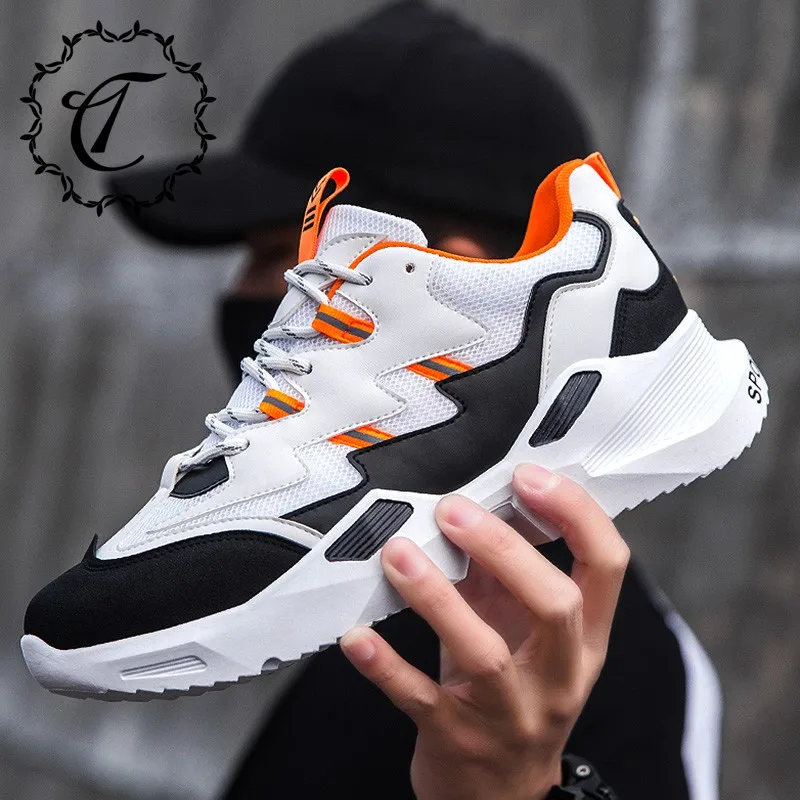 

CatriCa 2019 Designer Summer Hot Sale High Quality Men Shoes Fashion Trainers Chunky Sneakers Black White Green Orange SH-9965