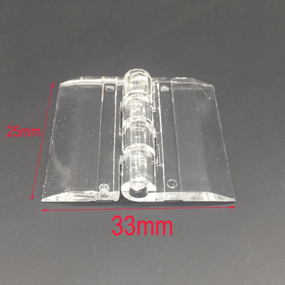 Wkooa 25x33 акриловые петли пластиковые прозрачные акриловые дверные петли стекло PMMA упаковка 100