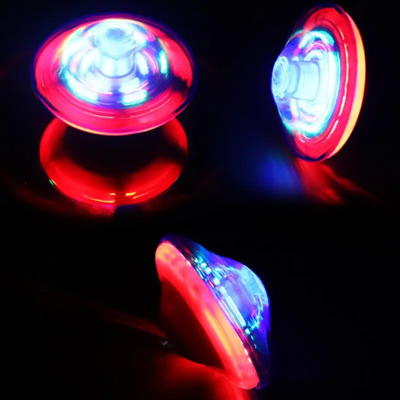 

Music Gyro Peg-Top Spinning Top Brinquedo Funny Kids Toy Classic UFO Gyroscope Laser Color Flash LED Light Children's Day Gift
