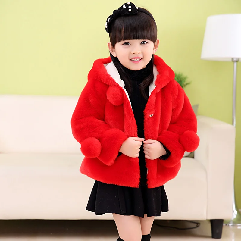 ФОТО Children's clothing 2016 winter female child parent-child wadded jacket clothing outerwear child solid color faux with a hood