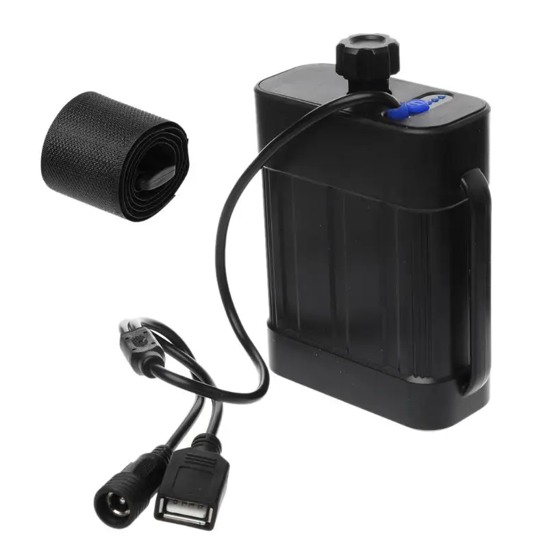 

Waterproof Bike Light Battery Case 2x 26650/8.4V 3x 18650/26650/12V Battery Storage Box Mobile Power Bank Storage Box with Cable