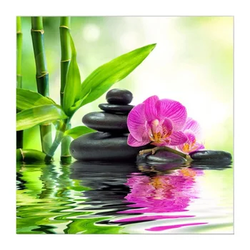 

FLOWER 20x20 DIY Diamond Painting Cross Stitch Wall Sticker 3D Diamond Embroidery Square Crystal Mosaic Pictures Stickers WZ