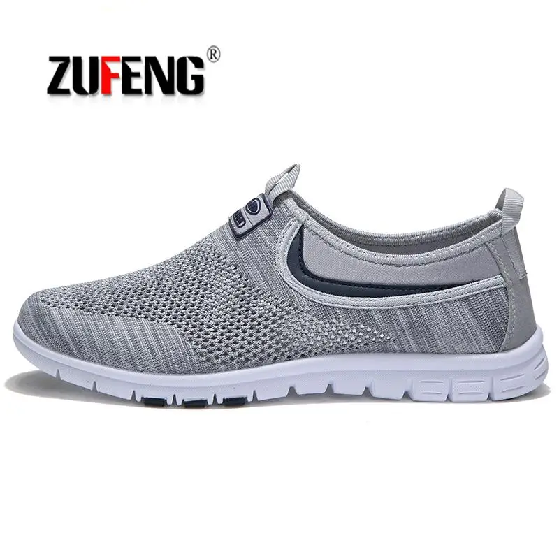 

ZUFENG Summer Athletic Men Sneakers For Women Outdoor Breathable Mesh Sport Shoes Women Outdoor Super Light Running Shoes 35-44
