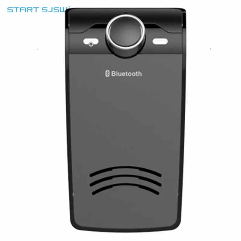 Bluetooth автомобильный набор, свободные руки, HD динамик для мобильных телефонов Портативный автомобильный козырек Bluetooth MP3 плеер для iphone/samsung-черный