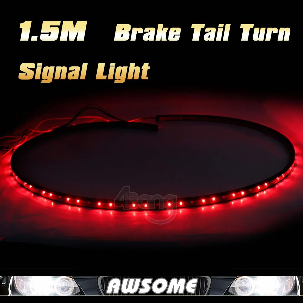 

60" Pickup Tailgate Red White LED Light Bar For Backup Reverse Brake Tail Turn Signal Light For Ridgeline Titan 2004-2014