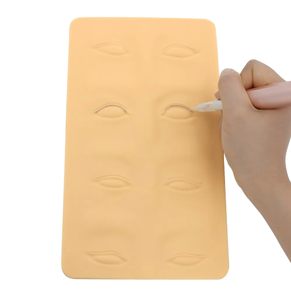 

Silicone Tattoo Practice Skin For Permanent Makeup Machine's Training For Eyeliner, Eyebrows Train Without Tattoo Ink