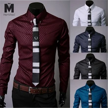 Приталенные Брендовые повседневные рубашки