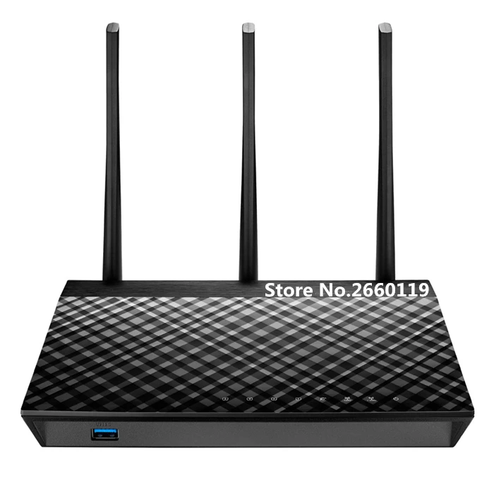 Высокое качество для RT-AC66U B1 двухдиапазонный 1750 м три антенны Интеллектуальный маршрутизатор работает хорошо