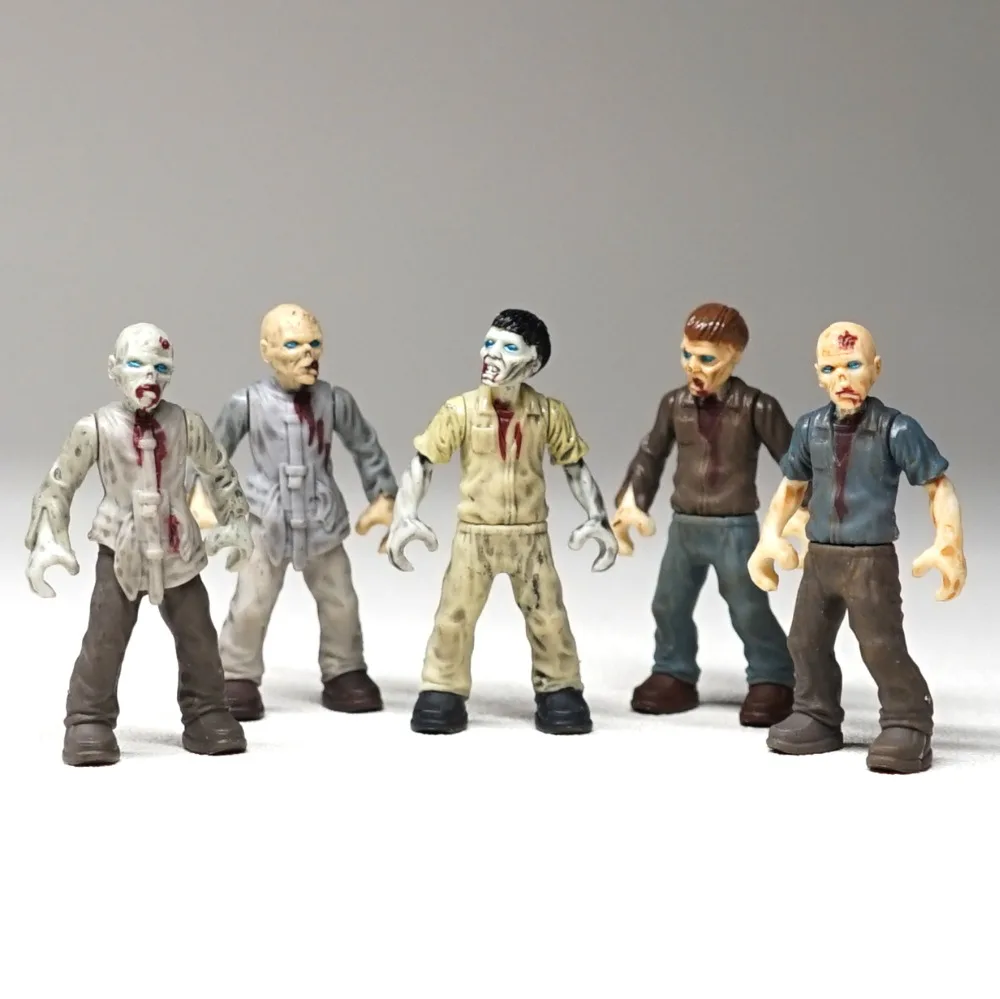 

Zombie Movie Nuclear radiation Biochemical zombies Modern Military Armed Forces SWAT Building Blocks Toys For Children Gif