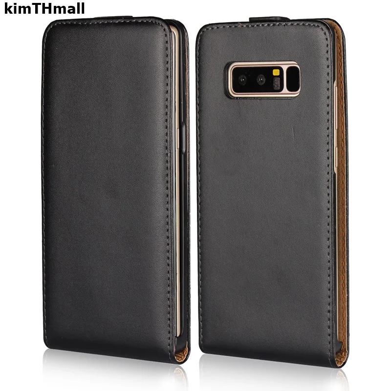 

Case For Samsung Galaxy 2 3 4 5 8 Back Cover Flip case for Galaxy Note 8 case Vertical Genuine Leather Hard case Pouch kimTHmall