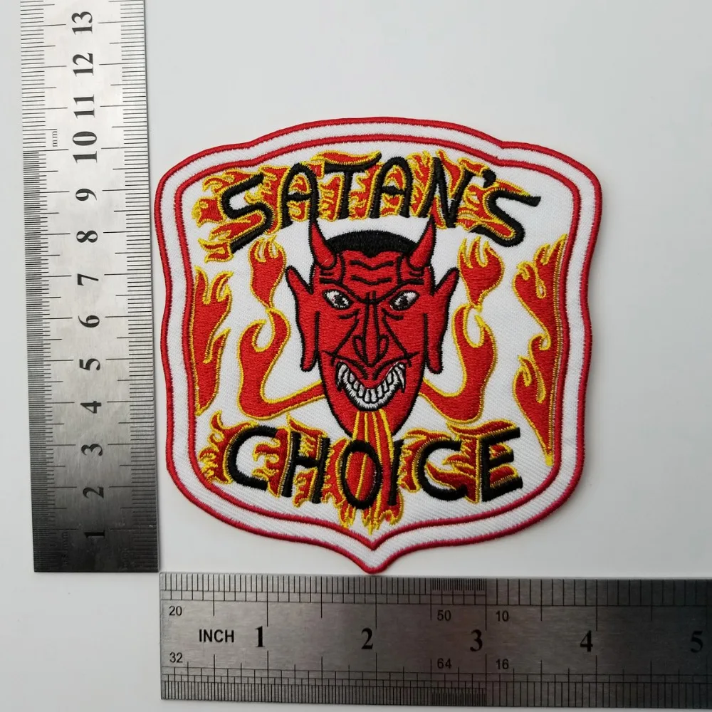 Нашивки для FIRE SATAN'S винтажные оригинальные мотоциклетные Клубные жилеты OUTLAW BIKER