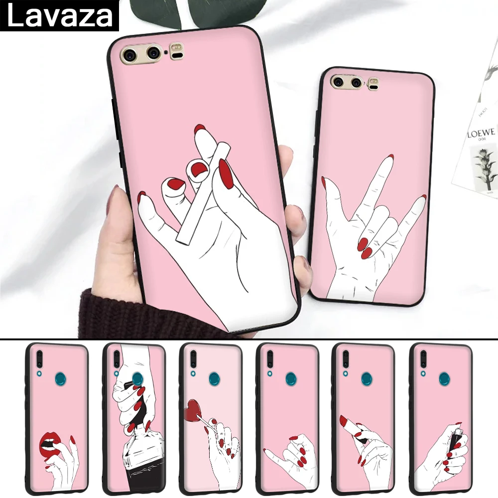 

Lavaza best friend lover Silicone Case for Huawei P8 Lite 2015 2017 P9 2016 Mini P10 P20 Pro P Smart 2019