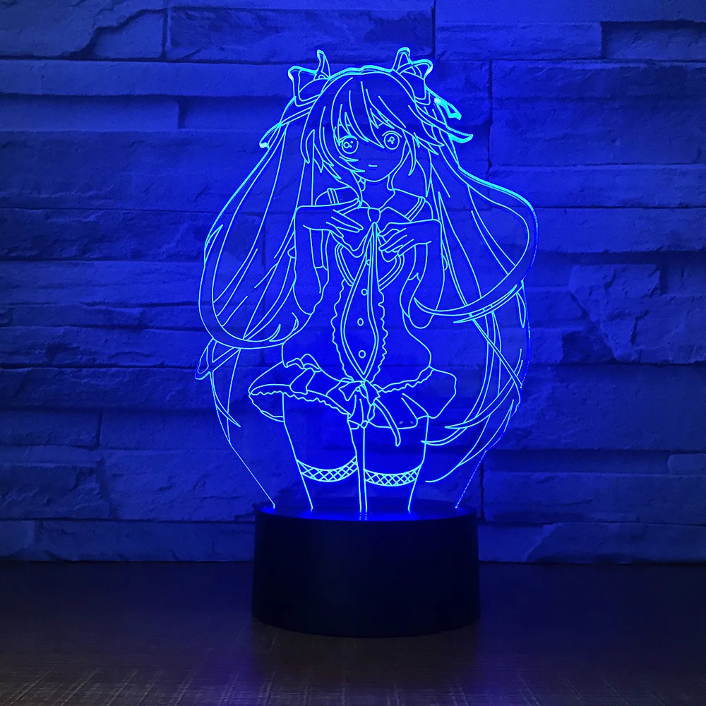 Us 11 94 40 Off New Anime Sailor Moon Cartoon Beauty 3d Led Lamp 7 Colors Changing Night Light Girls Bedroom Decoration Gift Deco In Led Night