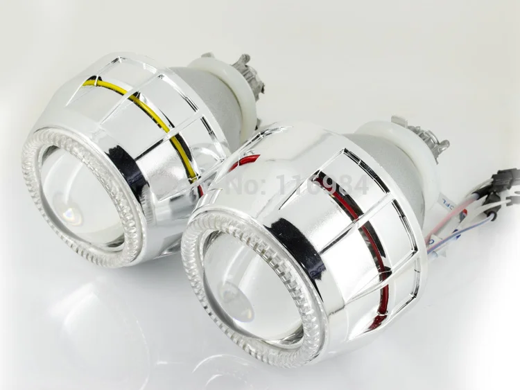 2pcs x 2.8" HID Bi xenon Double Headlight Projector Lens Kit For H1 H3
