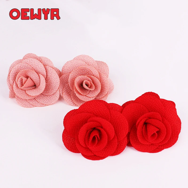 

Oewyr Big Flower Earings Bohemia fashion for women luxury large red Fancy Earring Colorful Petal CC jewelry statement ZS1031A