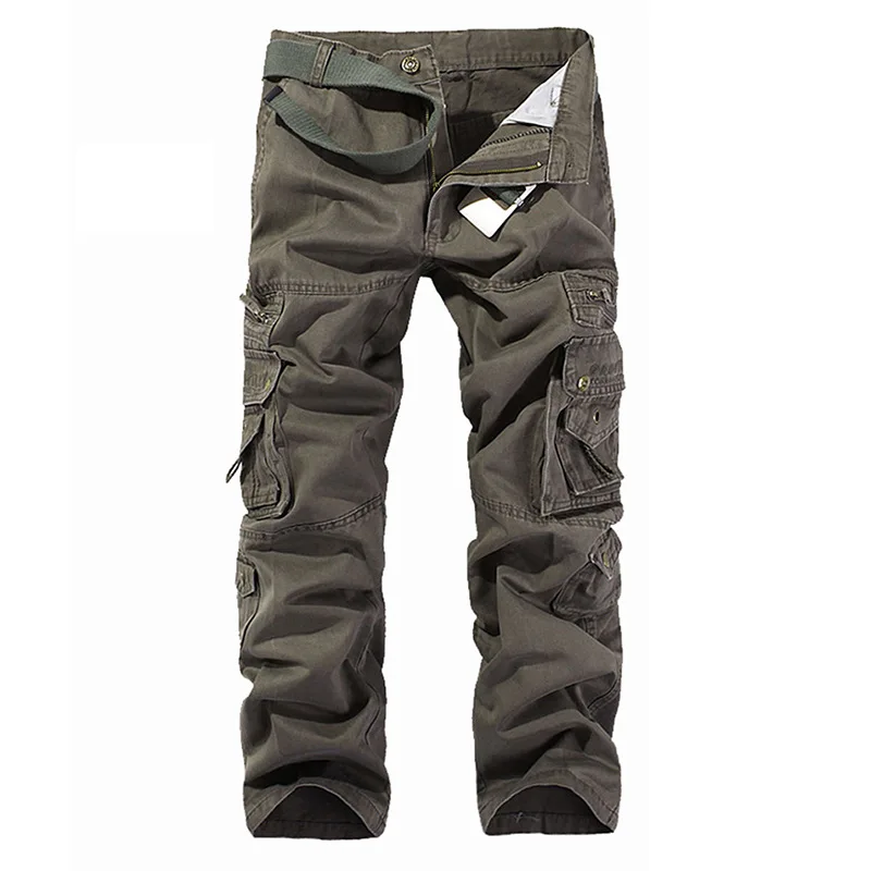 SJ-MAURIE hombres otoño a prueba de viento al aire libre pantalones de senderismo hombre táctica Trekking deportes pantalones con Multi-bolsillos Plus tamaño