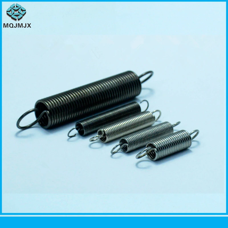 

0.6mm*6mm*20/25/30mm Canbon steel Dual Hook Tension Spring 5pcs
